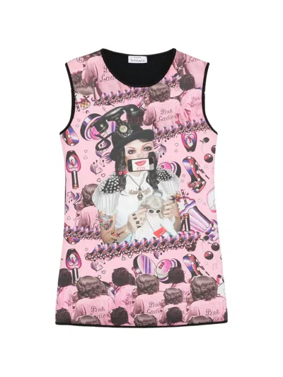 The Artistylist Printed Mini Dress In Purple