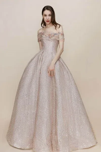 The Atelier Couture Adora Gown In Pink