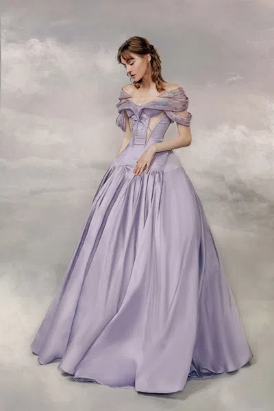 The Atelier Couture Beatrice Satin Gown