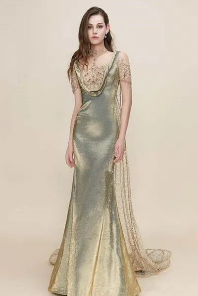 The Atelier Couture Beryl Gown In Green