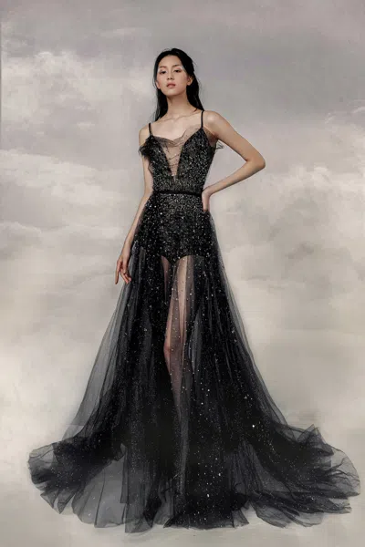 The Atelier Couture Francine Gown In Black
