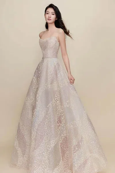 The Atelier Couture Glaw Gown In Pink