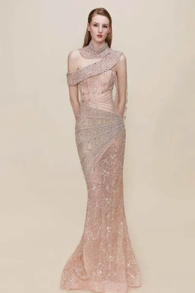 The Atelier Couture Heidi Gown In Pink