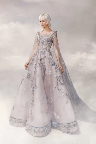 The Atelier Couture Lilith Gown In Purple