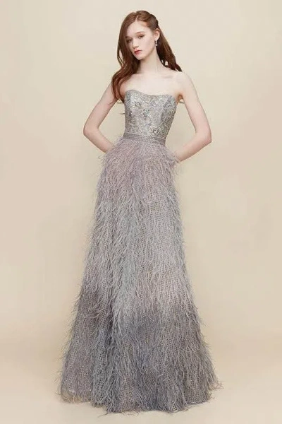 The Atelier Couture Mint Gown In Purple