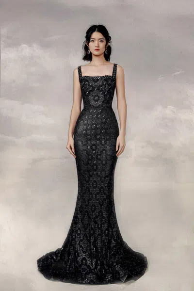 The Atelier Couture Owena Gown In Black
