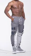 The Athletic Side Of Us Act Self Cargo Pants In Charcoal Gray