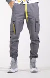 The Athletic Side Of Us Crotona Cargo Pants In Gray
