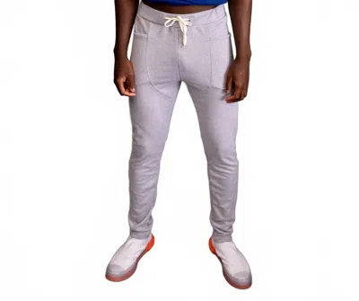 The Athletic Side Of Us Geo Cut Sweat Pants In Gray