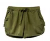 The Athletic Side Of Us Women's Act Self Short Shorts In Army Green