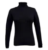 The Athletic Side Of Us Women's Osa's Turtle Neck Sweater In Black