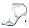 The-attico The Attico Sandals Silver In Argento Chiari E Naturali