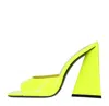 The-attico The Attico Sandals Yellow In Giallo Vivaci