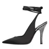 The-attico The Attico With Heel Black In Nero Scuri