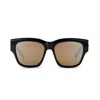 The Avantguard Women's Black Dahlia Midnight Gloss Oversized Sunglasses In Black