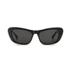 The Avantguard Women's Black Neroli Midnight Gloss Cat Eye Sunglasses In Black