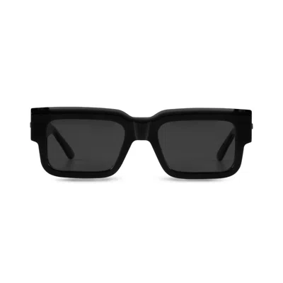 The Avantguard Women's Black Vetiver Midnight Gloss Square Sunglasses