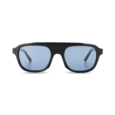 The Avantguard Women's Black Zinnia Midnight Gloss - Matt Aviator Sunglasses