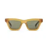 The Avantguard Women's Green Yarrow Caramel Wayfarer Sunglasses In Green