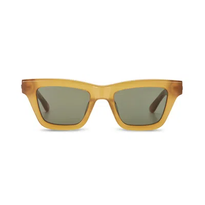 The Avantguard Women's Green Yarrow Caramel Wayfarer Sunglasses