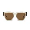 The Avantguard Women's Neutrals Dahlia Limestone Oversized Sunglasses