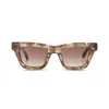 The Avantguard Women's Neutrals Yarrow Cloud Tort Wayfarer Sunglasses