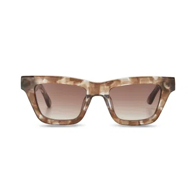 The Avantguard Women's Neutrals Yarrow Cloud Tort Wayfarer Sunglasses