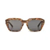 The Avantguard Women's Wildflower Patchwork Tort Matte Square Sunglasses In Multi