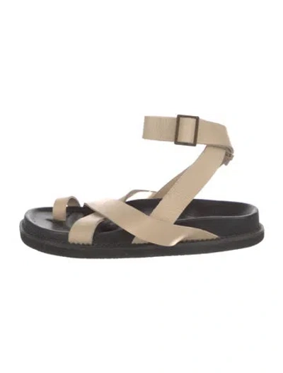 Pre-owned The Bali Tailor Leather Gladiator Sandals