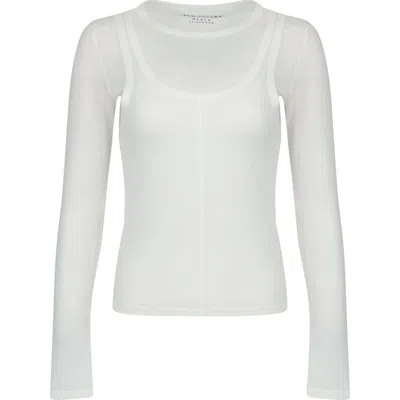 The Ballet Layered Tee In White