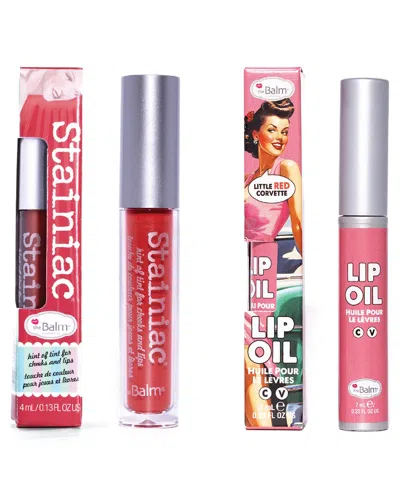 The Balm Thebalm Stainiac Drama Queen/lip Oil Little Red Corvette Lip/cheek Stain & Lip Oil Set