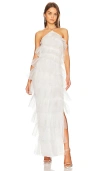 The Bar Henri Gown In Sparkle Blanc