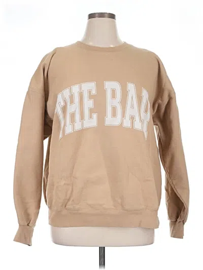 Pre-owned The Bar Sweatshirt In Tan