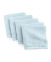 The Bath House Cotton 4-pack Washcloth Set, 13" X 13" In Blue