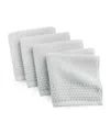 The Bath House Cotton 4-pack Washcloth Set, 13" X 13" In Gray