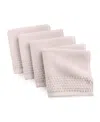 The Bath House Cotton 4-pack Washcloth Set, 13" X 13" In Pink