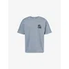 The Bbc Mens Blue Bbc X Summer Of Sound Radio 1 Printed Cotton-jersey T-shirt Xl In Blue