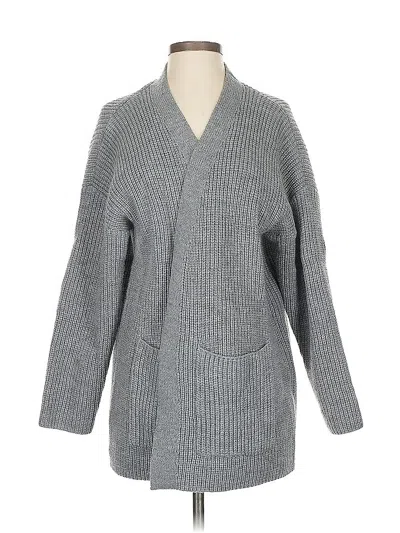 Pre-owned The Beach People Cardigan Sweater In Gray
