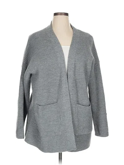 Pre-owned The Beach People Cardigan Sweater In Gray