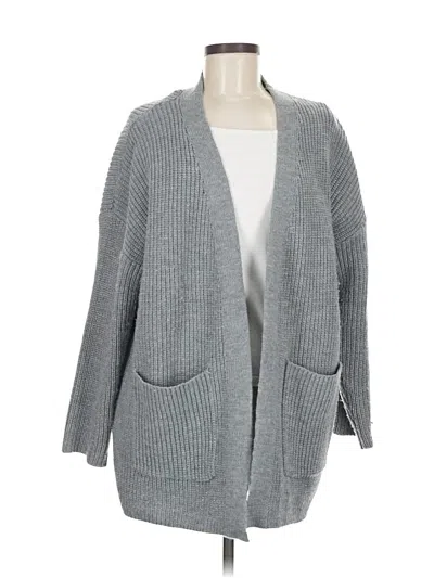Pre-owned The Beach People Cardigan Sweater In Gray