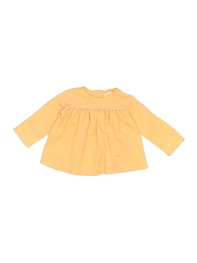 Pre-owned The Beaufort Bonnet Company Kids' 3/4 Sleeve Blouse In Yellow