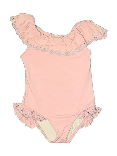 Pre-owned The Beaufort Bonnet Company Kids' One Piece Swimsuit In Pink