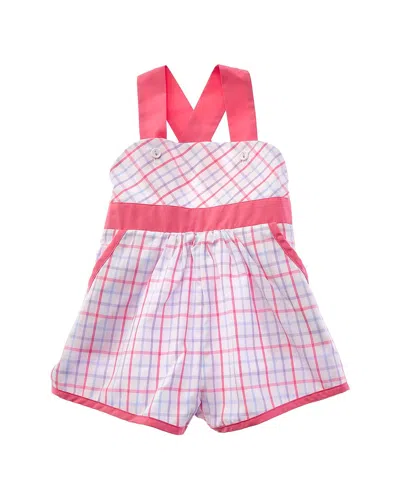 The Beaufort Bonnet Company Kids' Ruthie Romper In Pink