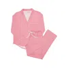 The Beaufort Bonnet Company Women's Let Me Lounge Set In Richmond Red Stripe With Worth Avenue White Piping