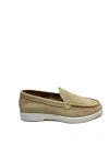 The Bekk Beige Suede Loafers In Brown