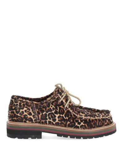 The Bekk Zapatos Con Cordones In Animal Print