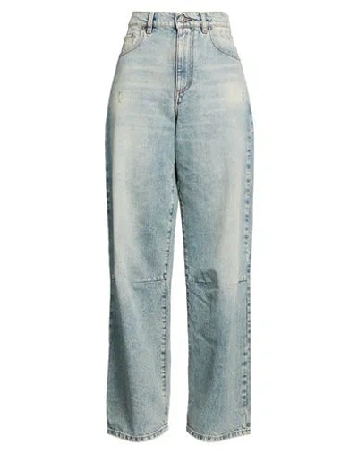 The Big White Blue Woman Jeans Blue Size 28 Cotton