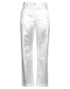 The Big White Blue Woman Jeans Silver Size 30 Cotton