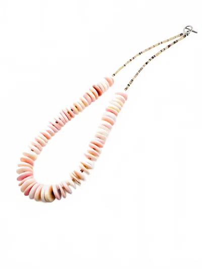 The Bijoux Fab Women's Conch Disc Necklace In Pink