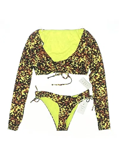 Pre-owned The Bikini Lab Two Piece Swimsuit In Yellow